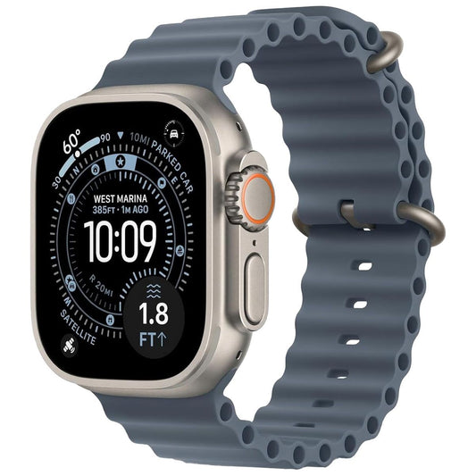 Apple Watch Ultra 3 (GPS + LTE) A3281 49mm - Natural Titanium/Blue Ocean Band