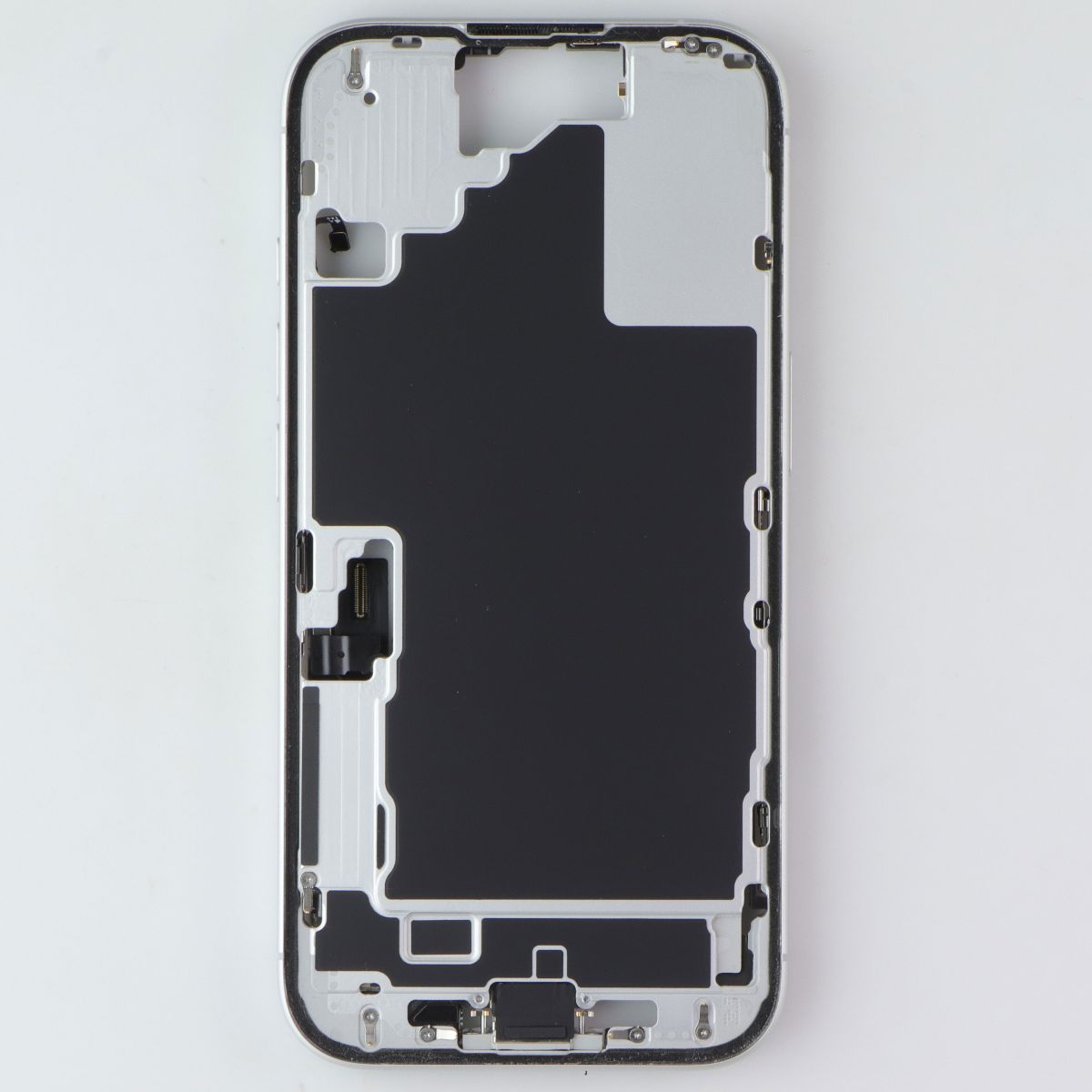 Repair Part - Genuine Housing Frame OEM Pull from iPhone 16 - White Cell Phone - Replacement Parts & Tools Apple - Simple Cell Bulk Wholesale Pricing - USA Seller