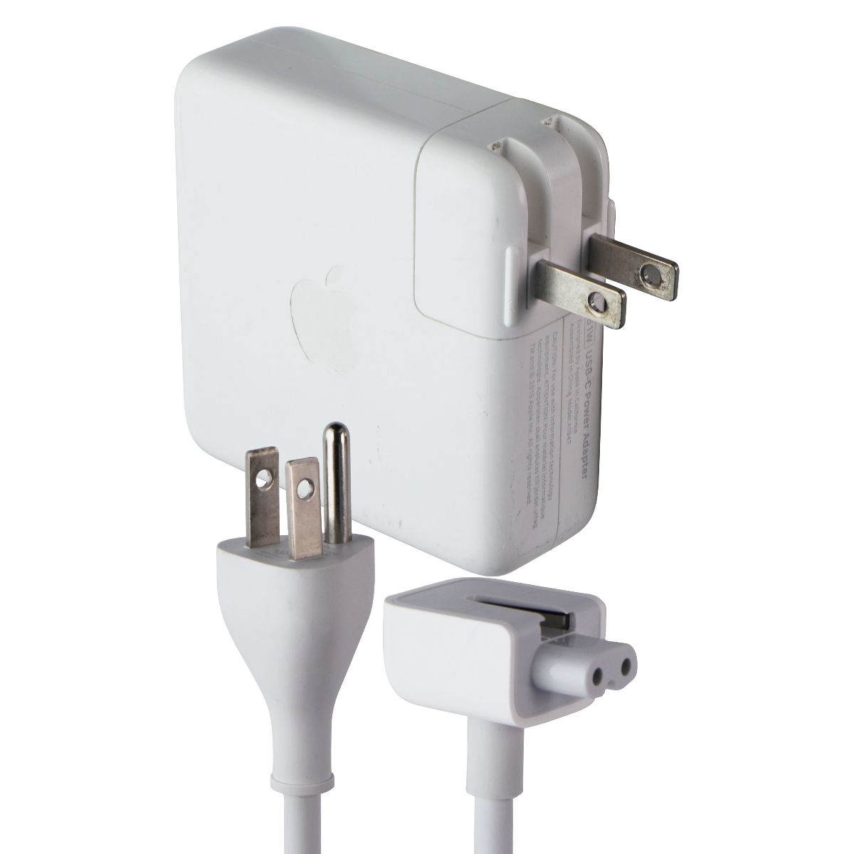 Apple (61W) USB-C Power Adapter with Power Cord - White (A1947) Computer Accessories - Laptop Power Adapters/Chargers Apple - Simple Cell Bulk Wholesale Pricing - USA Seller