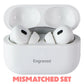 Apple AirPods Pro 2nd Gen Wireless Earbuds w/8-Pin Case *Mismatched/Engraving Portable Audio - Headphones Apple - Simple Cell Bulk Wholesale Pricing - USA Seller