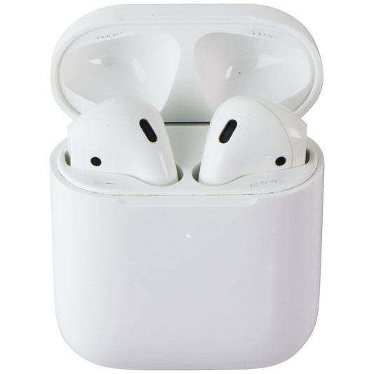 Apple AirPods (1st Gen) Headphones with (2nd Gen) Wireless Charging Case - White
