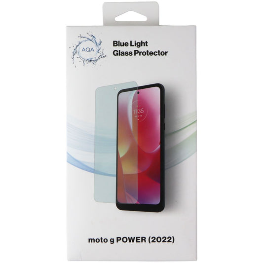 AQA Blue Light Glass Protector for Moto G Power (2022) - Clear Cell Phone - Screen Protectors AQA - Simple Cell Bulk Wholesale Pricing - USA Seller