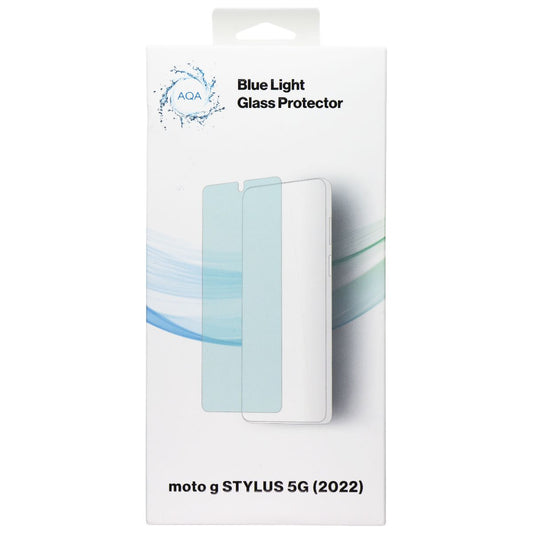 AQA Blue Light Glass Protector for moto g STYLUS 5G (2022) - Clear Cell Phone - Screen Protectors AQA    - Simple Cell Bulk Wholesale Pricing - USA Seller