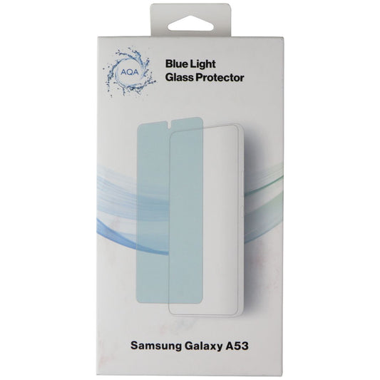 AQA Blue Light Glass Protector for Samsung Galaxy A53 - Clear Cell Phone - Screen Protectors AQA - Simple Cell Bulk Wholesale Pricing - USA Seller