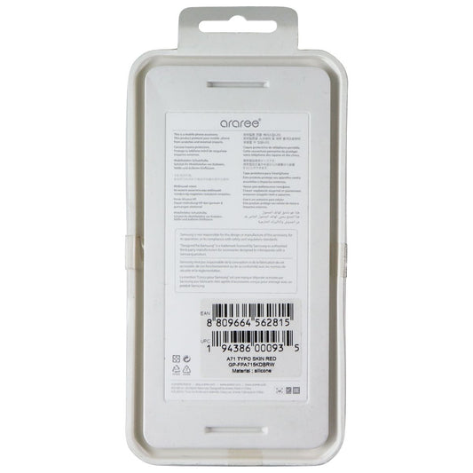 Araree Typo Skin Silicone Case for Samsung Galaxy A71 - Red