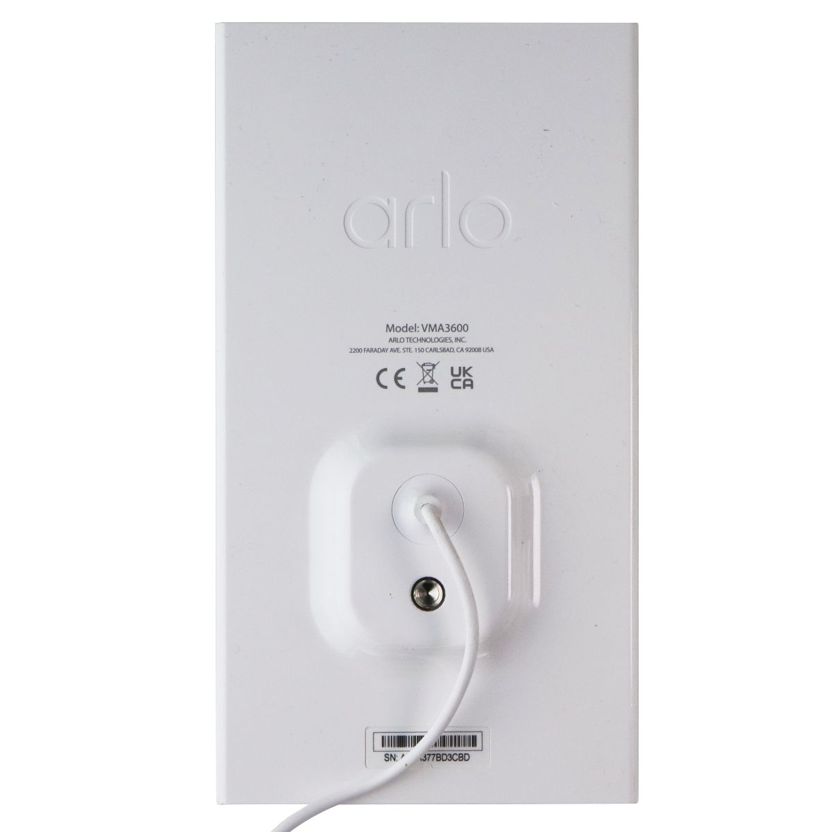 Arlo Essential Solar Panel Charger - White (VMA3600) Electrical & Solar - Solar Panels Arlo - Simple Cell Bulk Wholesale Pricing - USA Seller