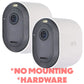 Arlo Pro 4 Spotlight Security Cameras - 2 Pack - White (VMC4041P) *NO MOUNT KIT