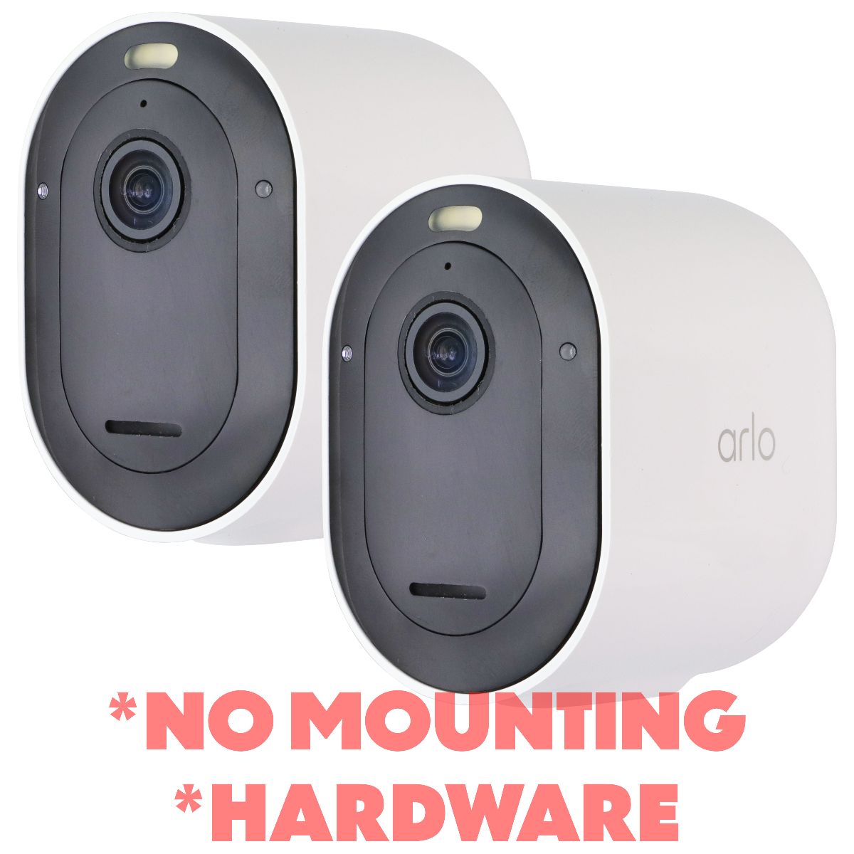 Arlo Pro 4 Spotlight Security Cameras - 2 Pack - White (VMC4041P) *NO MOUNT KIT