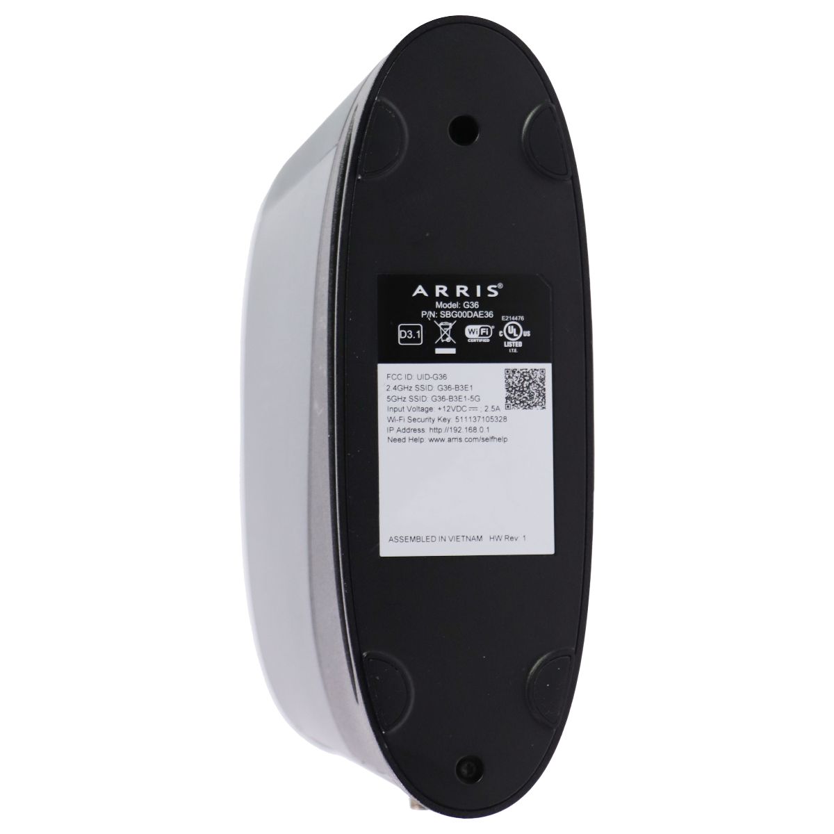 ARRIS (G36) SURFboard DOCSIS 3.1 Gigabit Modem & Wi-Fi 6 (AX3000) Router Combo