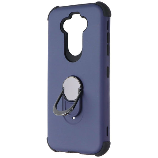 Asmyna Dual Layer Ring Case for LG K31 / Aristo 5 / Fortune 3 - Dark Blue/Black Cell Phone - Cases, Covers & Skins Asmyna - Simple Cell Bulk Wholesale Pricing - USA Seller