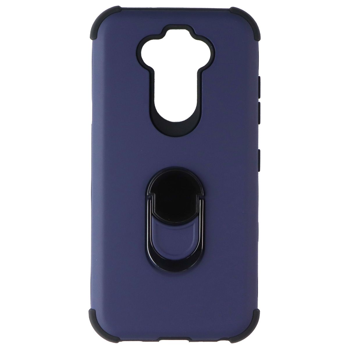 Asmyna Dual Layer Ring Case for LG K31 / Aristo 5 / Fortune 3 - Dark Blue/Black Cell Phone - Cases, Covers & Skins Asmyna - Simple Cell Bulk Wholesale Pricing - USA Seller