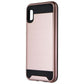 Asmyna Premium Dual Layer Case for Samsung Galaxy A10e - Rose Gold/Black