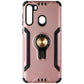 ASMYNA Hybrid Ring Case with Kickstand for Samsung Galaxy A21 - Rose Gold Cell Phone - Cases, Covers & Skins Asmyna - Simple Cell Bulk Wholesale Pricing - USA Seller
