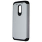Asmyna Dual Layer Case for Motorola Moto G4 Play (XT1607) - Silver/Black