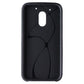 Asmyna Dual Layer Case for Motorola Moto G4 Play (XT1607) - Silver/Black
