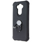 Asmyna Premium Dual Layer Ring Case for LG K31 / Aristo 5 / Fortune 3 - Black Cell Phone - Cases, Covers & Skins Asmyna - Simple Cell Bulk Wholesale Pricing - USA Seller