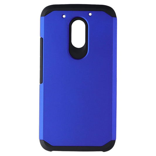 Asmyna Dual Layer Case for Motorola Moto G4 Play (XT1607) - Blue/Black