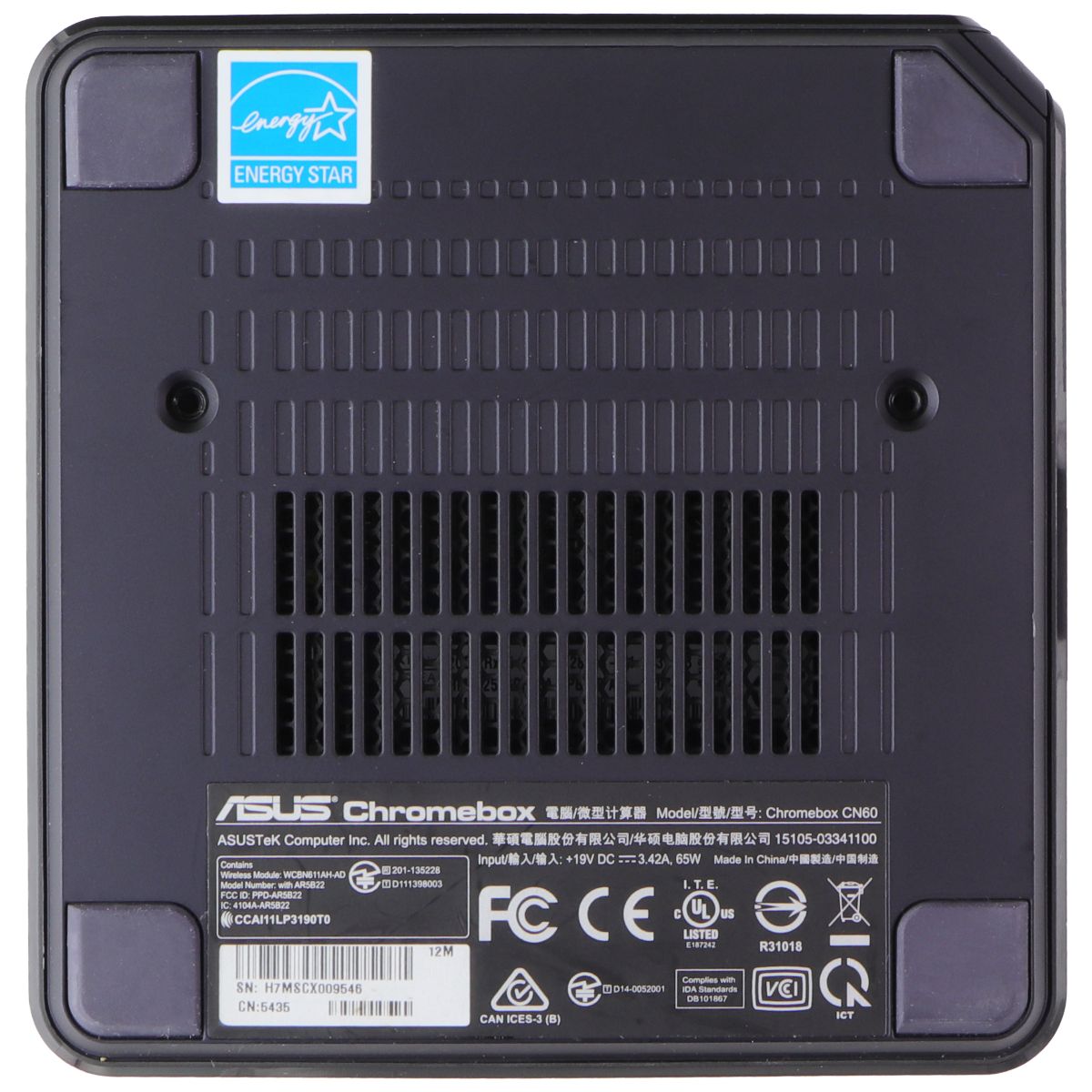 Asus Chromebox CN60 Mini Desktop PC - Intel Celeron 2955U/16GB SSD/2GB/Chrome OS PC Desktops & All-In-Ones ASUS - Simple Cell Bulk Wholesale Pricing - USA Seller