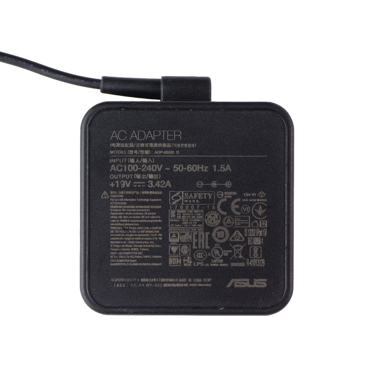 ASUS 65W (19V/3.42A) AC Adapter Laptop Charger (ADP-65GD) - Black Computer Accessories - Laptop Power Adapters/Chargers ASUS - Simple Cell Bulk Wholesale Pricing - USA Seller