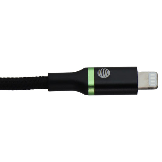 AT&T (4-Ft) USB-C to 8-Pin Lightning MFi Fast Charging Braided Cable - Black Cell Phone - Cables & Adapters AT&T - Simple Cell Bulk Wholesale Pricing - USA Seller
