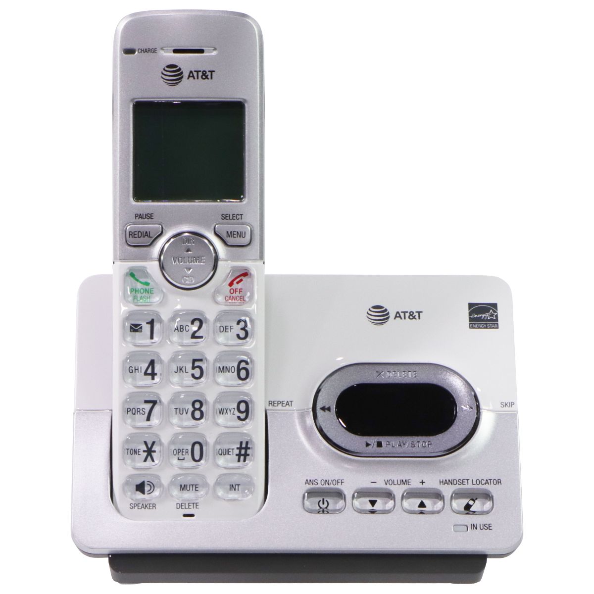 AT&T 2 Handset Cordless Answering System w/ Caller ID - Silver Home Telephones & Accessories - Cordless Telephones & Handsets AT&T - Simple Cell Bulk Wholesale Pricing - USA Seller