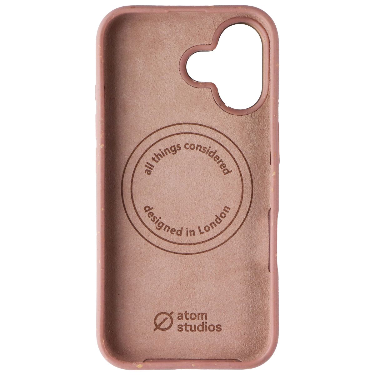 Atom Studios Split Wood Fiber Case for Apple iPhone 16 - Taupe Cell Phone - Cases, Covers & Skins Atom Studios - Simple Cell Bulk Wholesale Pricing - USA Seller