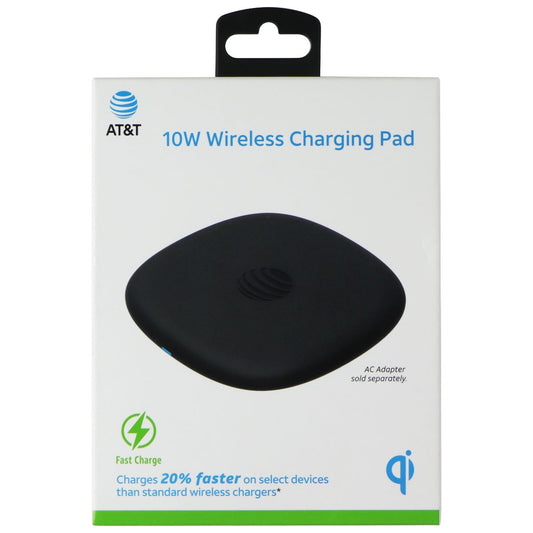 AT&T 10-Watt Wireless Charging Pad for Qi Smartphones - Black Cell Phone - Chargers & Cradles AT&T - Simple Cell Bulk Wholesale Pricing - USA Seller
