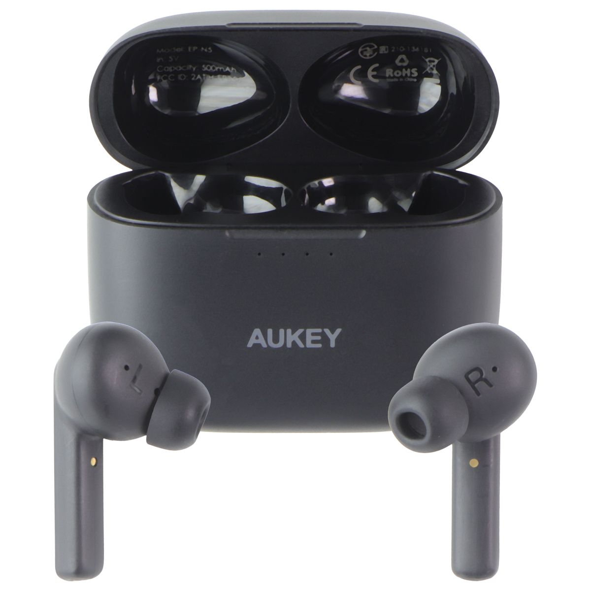 Aukey (EP-N5) True Wireless In-Ear Bluetooth Earbuds - Black Portable Audio - Headphones Aukey - Simple Cell Bulk Wholesale Pricing - USA Seller