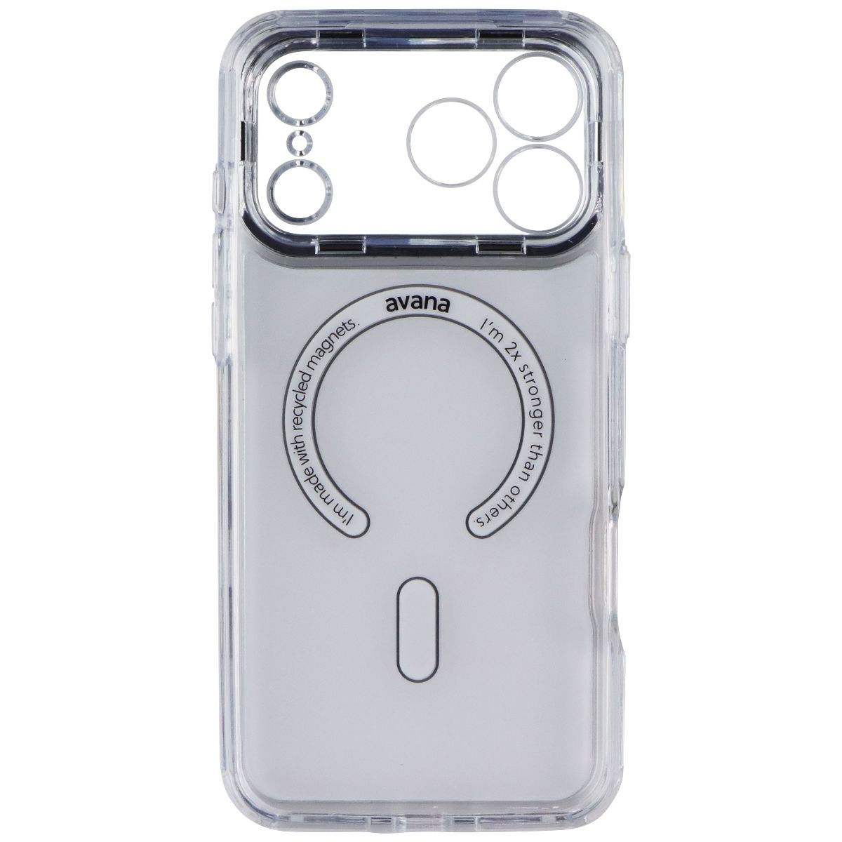 Avana Glim Ice Series Case for MagSafe for iPhone 17 Pro Max - Clear/Mirror