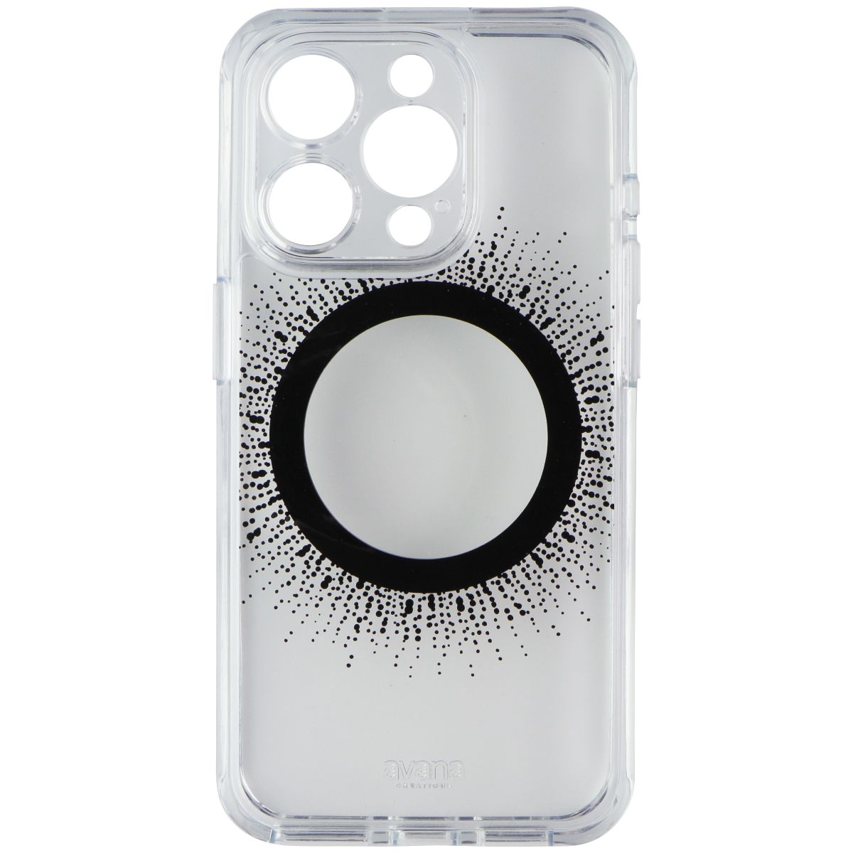Avana Aura Series Case for MagSafe for Apple iPhone 15 Pro - Clear/Black Cell Phone - Cases, Covers & Skins Avana - Simple Cell Bulk Wholesale Pricing - USA Seller