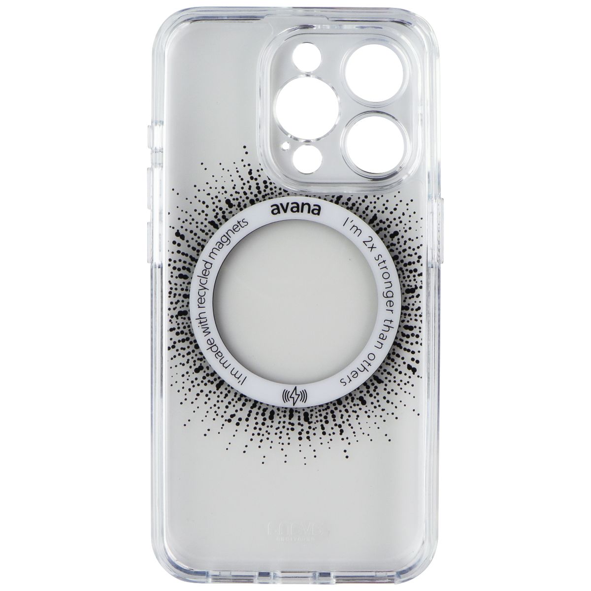 Avana Aura Series Case for MagSafe for Apple iPhone 15 Pro - Clear/Black Cell Phone - Cases, Covers & Skins Avana - Simple Cell Bulk Wholesale Pricing - USA Seller