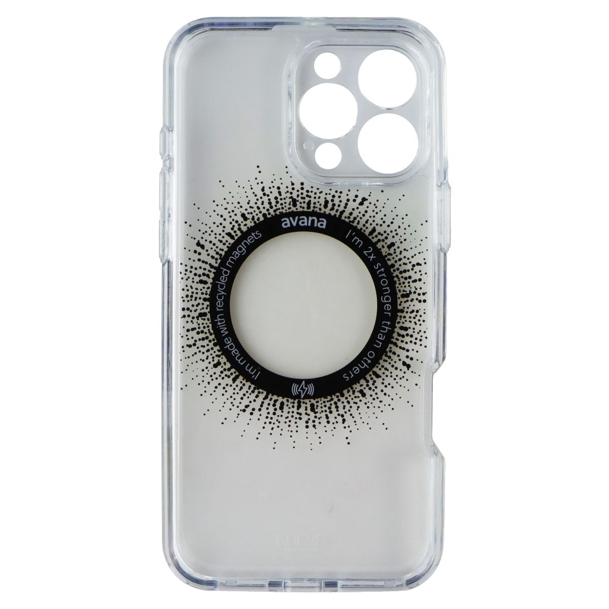 Avana Aura Series Case for MagSafe for iPhone 16 Pro Max - Clear/Gold Cell Phone - Cases, Covers & Skins Avana - Simple Cell Bulk Wholesale Pricing - USA Seller