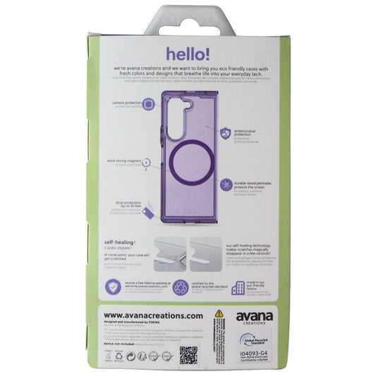 Avana Creations Magnetic Clear Case for Samsung Galaxy Z Fold6 - Ice Lavender