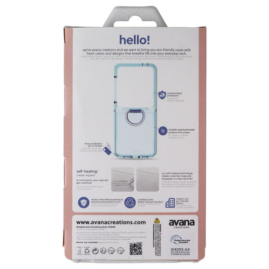 Avana Ice Sky Case with Ring for Samsung Galaxy Flip7 FE / Flip6 - Clear Blue