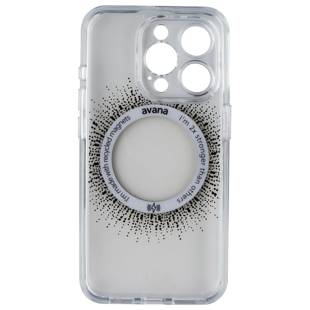 Avana Aura Series Case for MagSafe for Apple iPhone 15 Pro - Clear/Gold Cell Phone - Cases, Covers & Skins Avana    - Simple Cell Bulk Wholesale Pricing - USA Seller