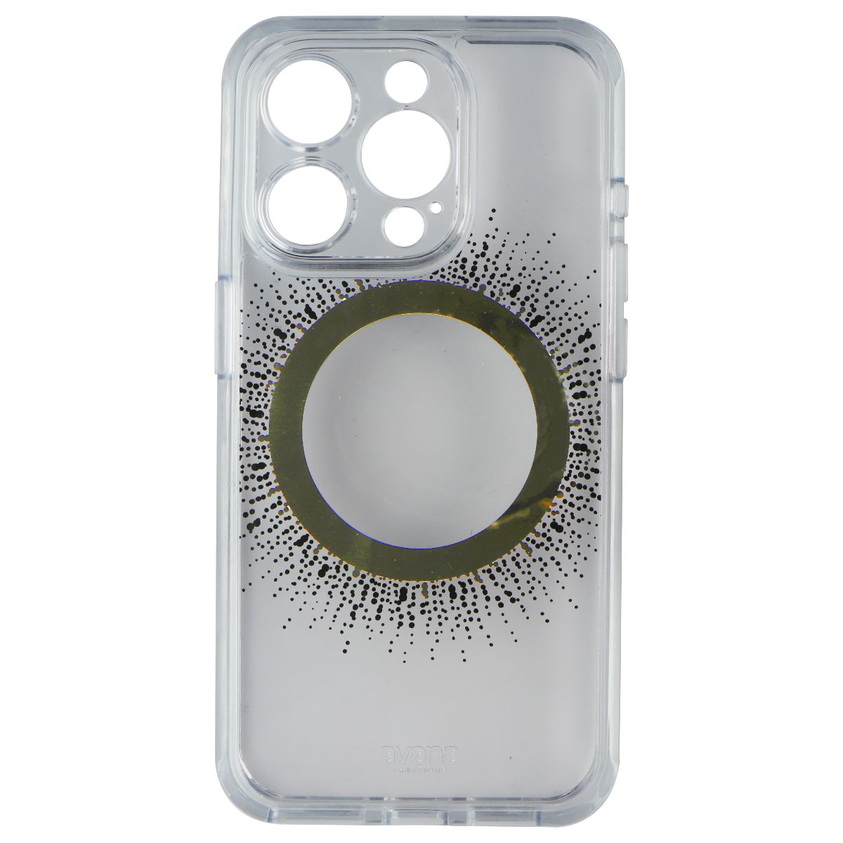 Avana Aura Series Case for MagSafe for Apple iPhone 15 Pro - Clear/Gold Cell Phone - Cases, Covers & Skins Avana    - Simple Cell Bulk Wholesale Pricing - USA Seller