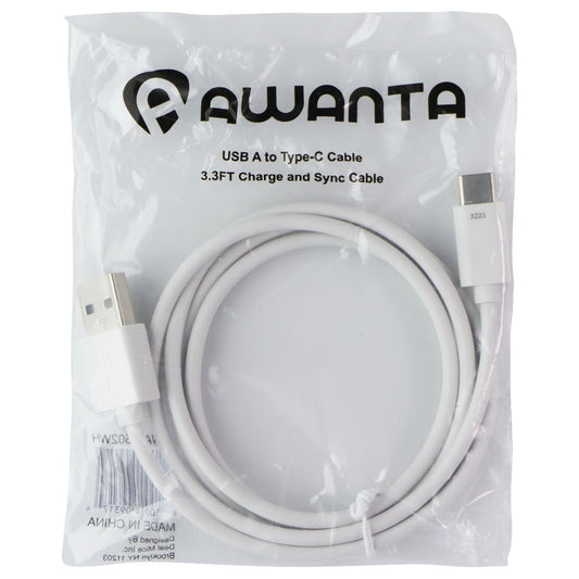 Awanta USB-C (Type C) to USB Charge & Sync Cables - White Cell Phone - Cables & Adapters Awanta - Simple Cell Bulk Wholesale Pricing - USA Seller