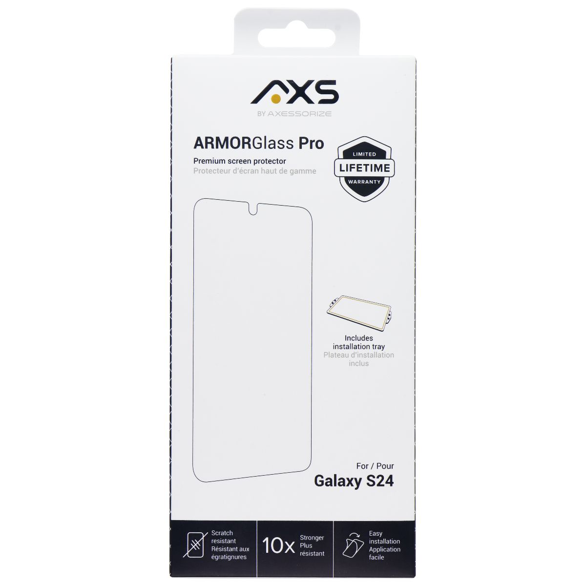 Axessorize ArmorGlass Pro Screen Protector for Samsung Galaxy S24 Cell Phone - Screen Protectors Axessorize - Simple Cell Bulk Wholesale Pricing - USA Seller