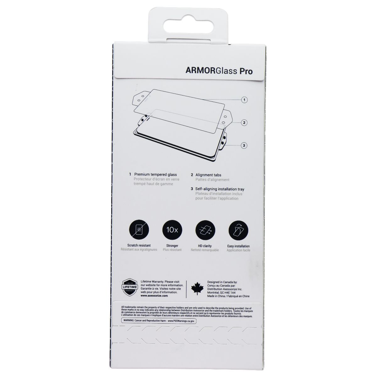 Axessorize ArmorGlass Pro Screen Protector for Samsung Galaxy S24 Cell Phone - Screen Protectors Axessorize    - Simple Cell Bulk Wholesale Pricing - USA Seller