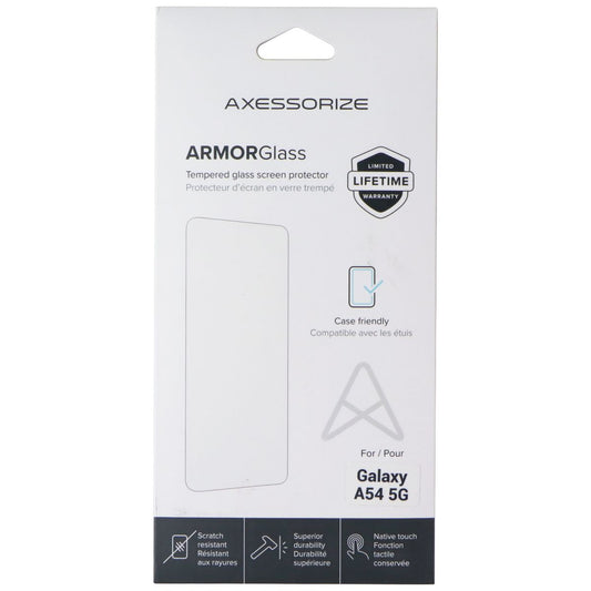 Axessorize ArmorGlass Screen Protector for Samsung Galaxy A54 5G Cell Phone - Screen Protectors Axessorize - Simple Cell Bulk Wholesale Pricing - USA Seller