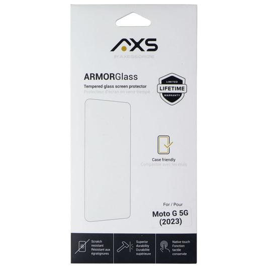 Axessorize AXS ArmorGlass Tempered Screen Protector for Moto G 5G (2023) Cell Phone - Screen Protectors Axessorize - Simple Cell Bulk Wholesale Pricing - USA Seller