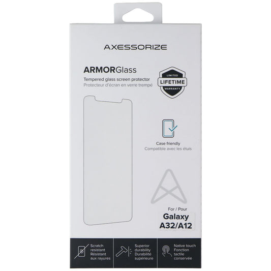 AXESSORIZE ArmorGlass Screen Protector for Samsung Galaxy A32/A12 Cell Phone - Screen Protectors Axessorize    - Simple Cell Bulk Wholesale Pricing - USA Seller