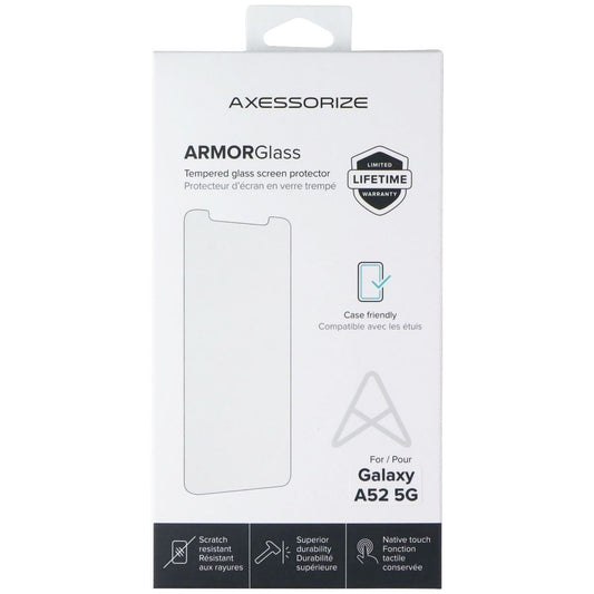 AXESSORIZE ArmorGlass Tempered Glass Screen Protector for Samsung Galaxy A52 5G Cell Phone - Screen Protectors Axessorize - Simple Cell Bulk Wholesale Pricing - USA Seller