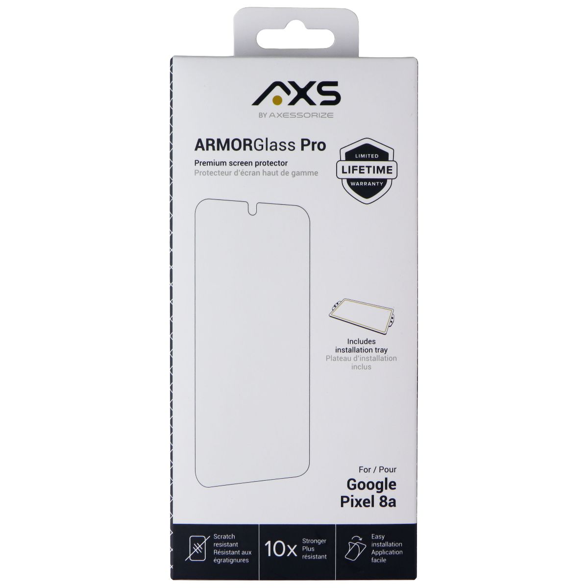 Axessorize ArmorGlass Screen Protector for Google Pixel 8a Cell Phone - Screen Protectors Axessorize - Simple Cell Bulk Wholesale Pricing - USA Seller