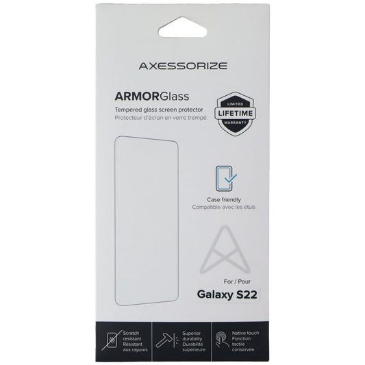Axessorize ArmorGlass Pro Screen Protector for Samsung Galaxy S22 Cell Phone - Screen Protectors Axessorize - Simple Cell Bulk Wholesale Pricing - USA Seller