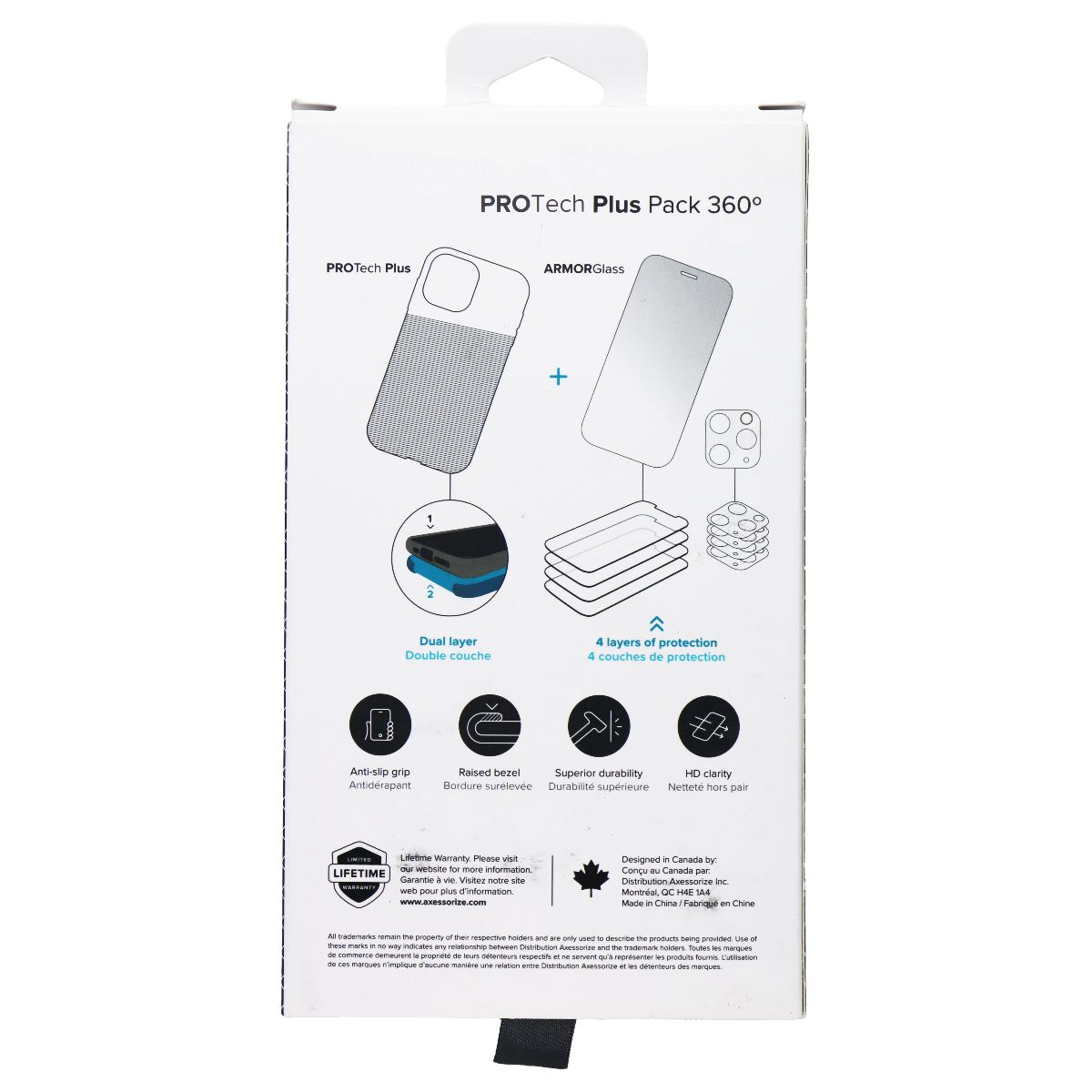 Axessorize ProTech Plus Pack 360 Degree Bundle for Apple iPhone 14 - Blue Cell Phone - Accessory Bundles Axessorize - Simple Cell Bulk Wholesale Pricing - USA Seller