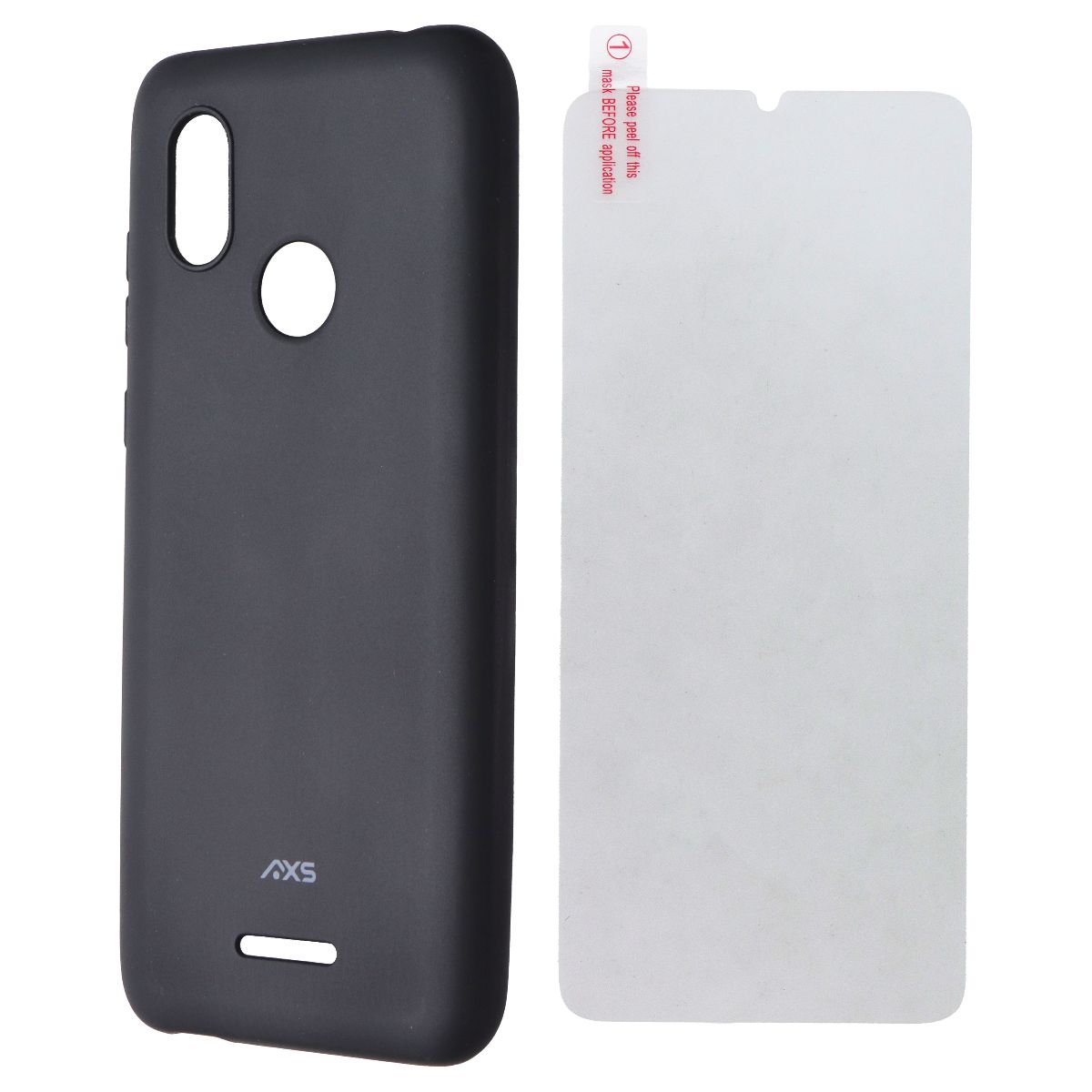 Axessorize AXS Case and Screen Protector for Hot Pepper Chilaca Plus 4G - Black Cell Phone - Cases, Covers & Skins Axessorize - Simple Cell Bulk Wholesale Pricing - USA Seller