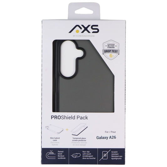 Axessorize AXS PROShield Pack (Case/Glass) for Samsung Galaxy A26 - Black Cell Phone - Cases, Covers & Skins Axessorize - Simple Cell Bulk Wholesale Pricing - USA Seller