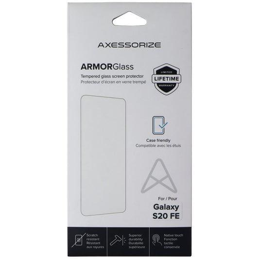 Axessorize ArmorGlass Tempered Glass for Samsung Galaxy S20 FE Cell Phone - Screen Protectors Axessorize    - Simple Cell Bulk Wholesale Pricing - USA Seller