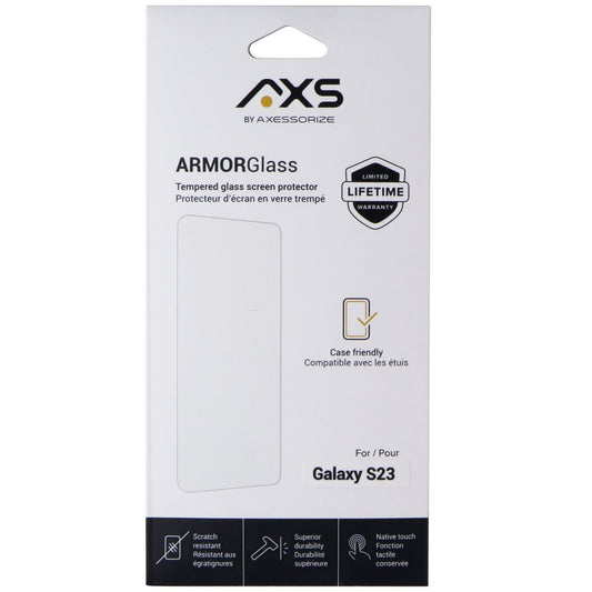 Axessorize ArmorGlass Tempered Glass for Samsung Galaxy S23 Cell Phone - Screen Protectors Axessorize - Simple Cell Bulk Wholesale Pricing - USA Seller